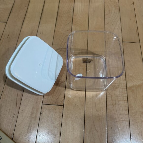 Clear Plastic Pop Top Dog / Cat Treat Container Canister - Picture 8 of 10